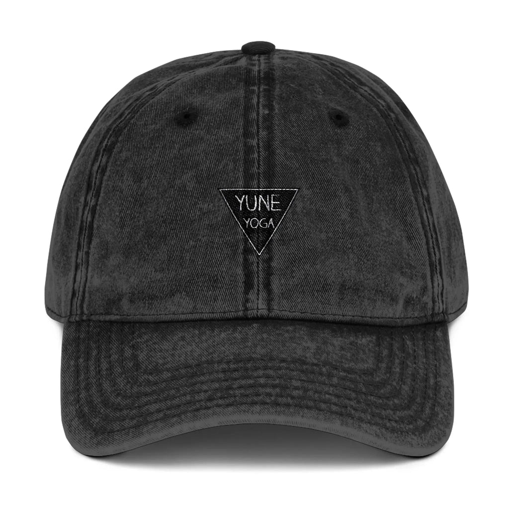 Embroidered Vintage Yoga Cap – 100% Organic Cotton Hat by Yune Yoga Yune Yoga