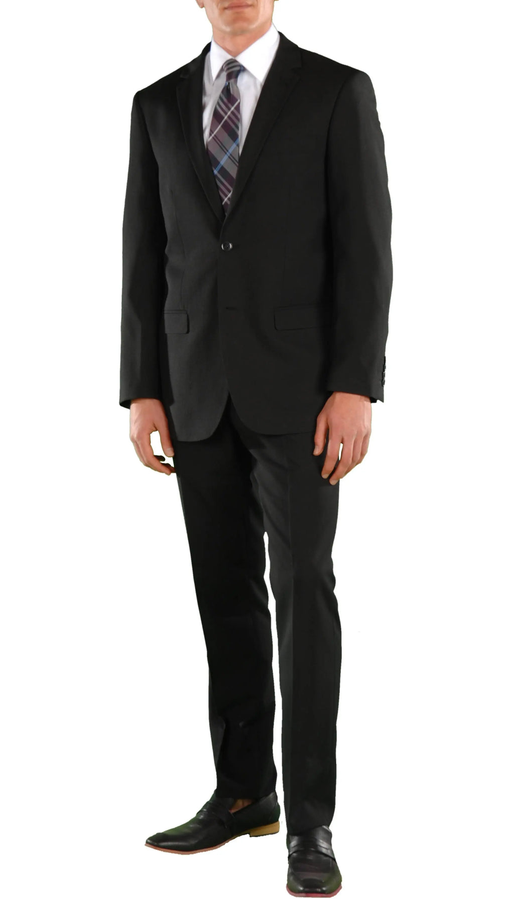 Ford Black Regular Fit 2 Piece Suit-0