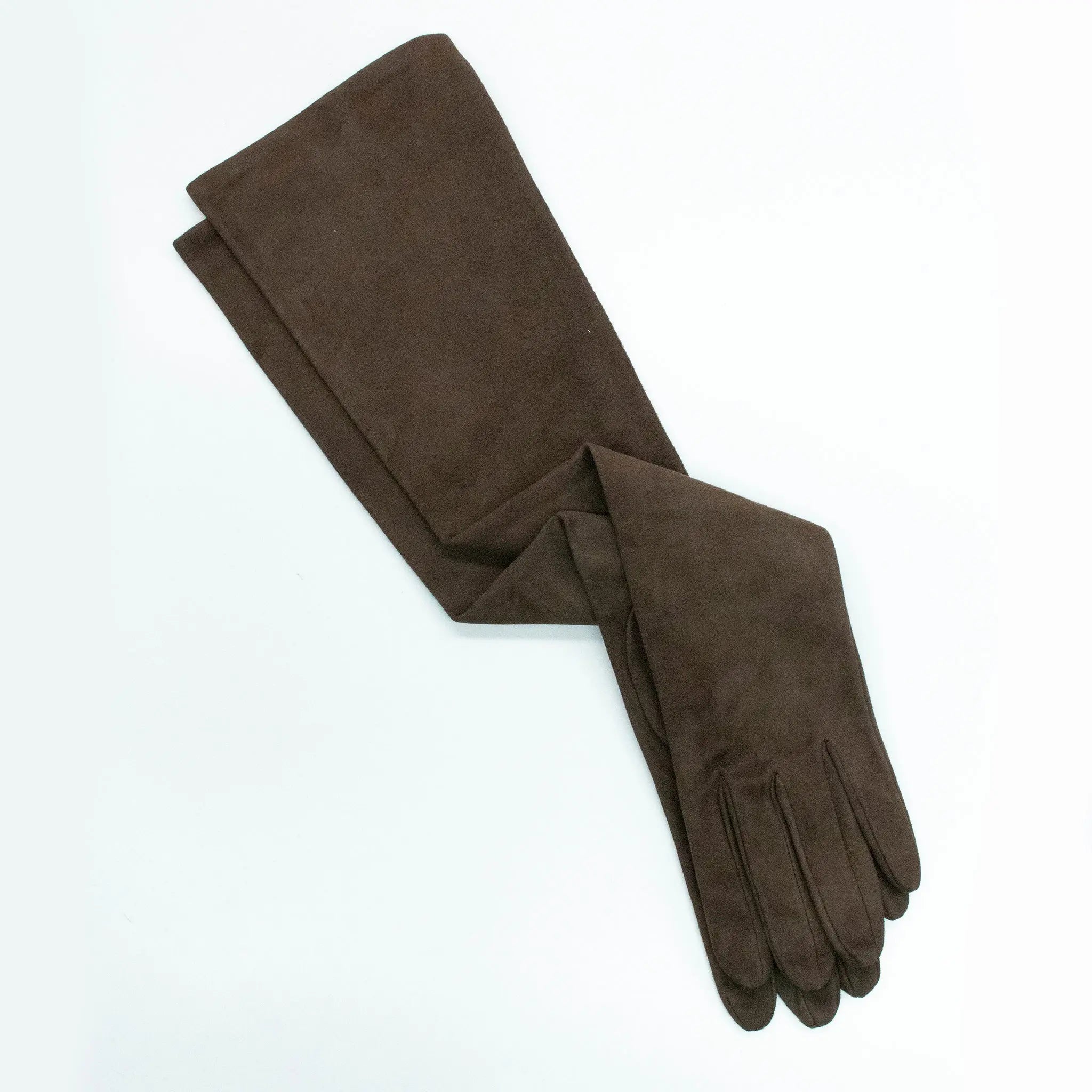 SUEDE OPERA LENGTH LEATHER GLOVES (19")- FLINT PORTOLANO LADIES