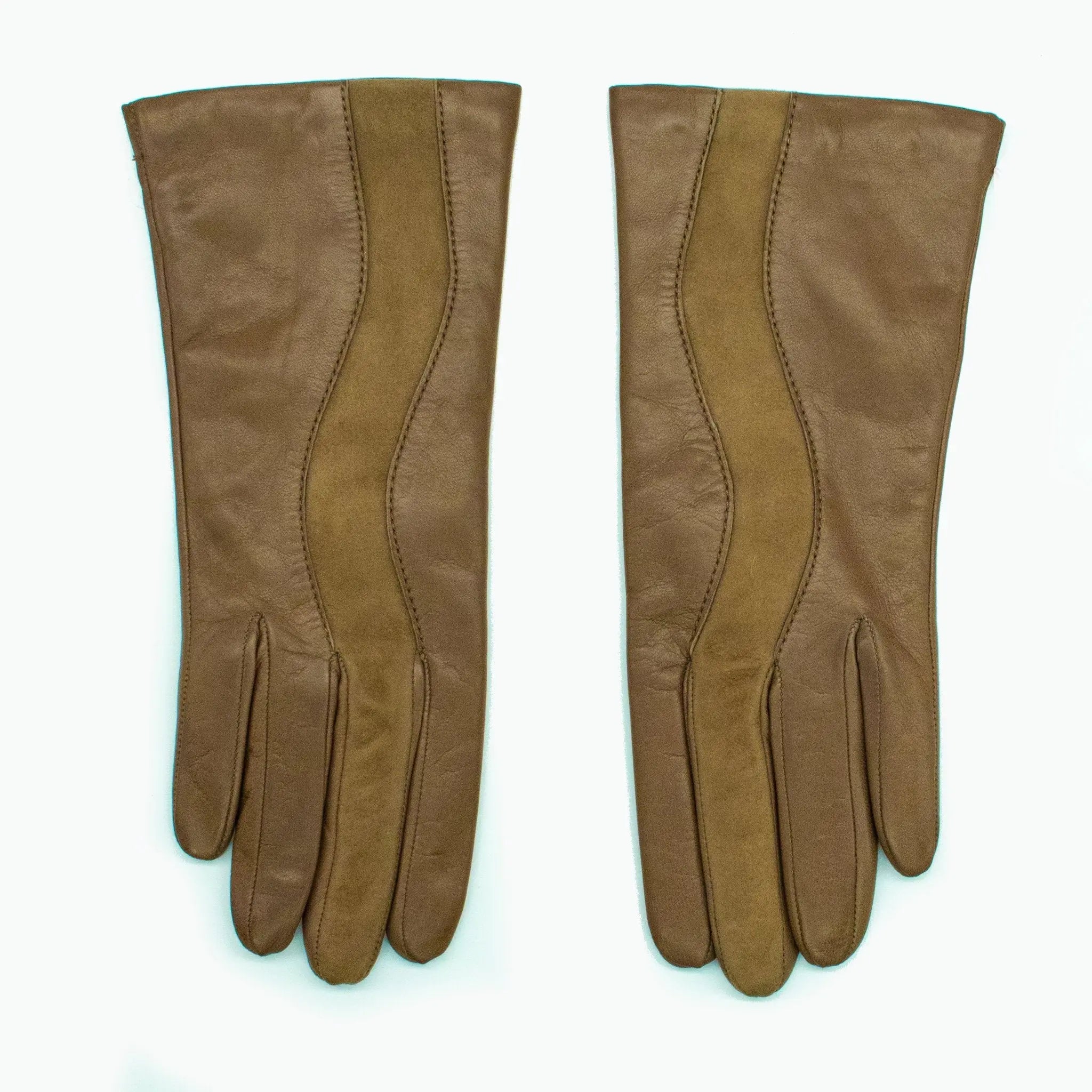 NAPPA LEATHER GLOVE WITH SUEDE INSERT PORTOLANO LADIES