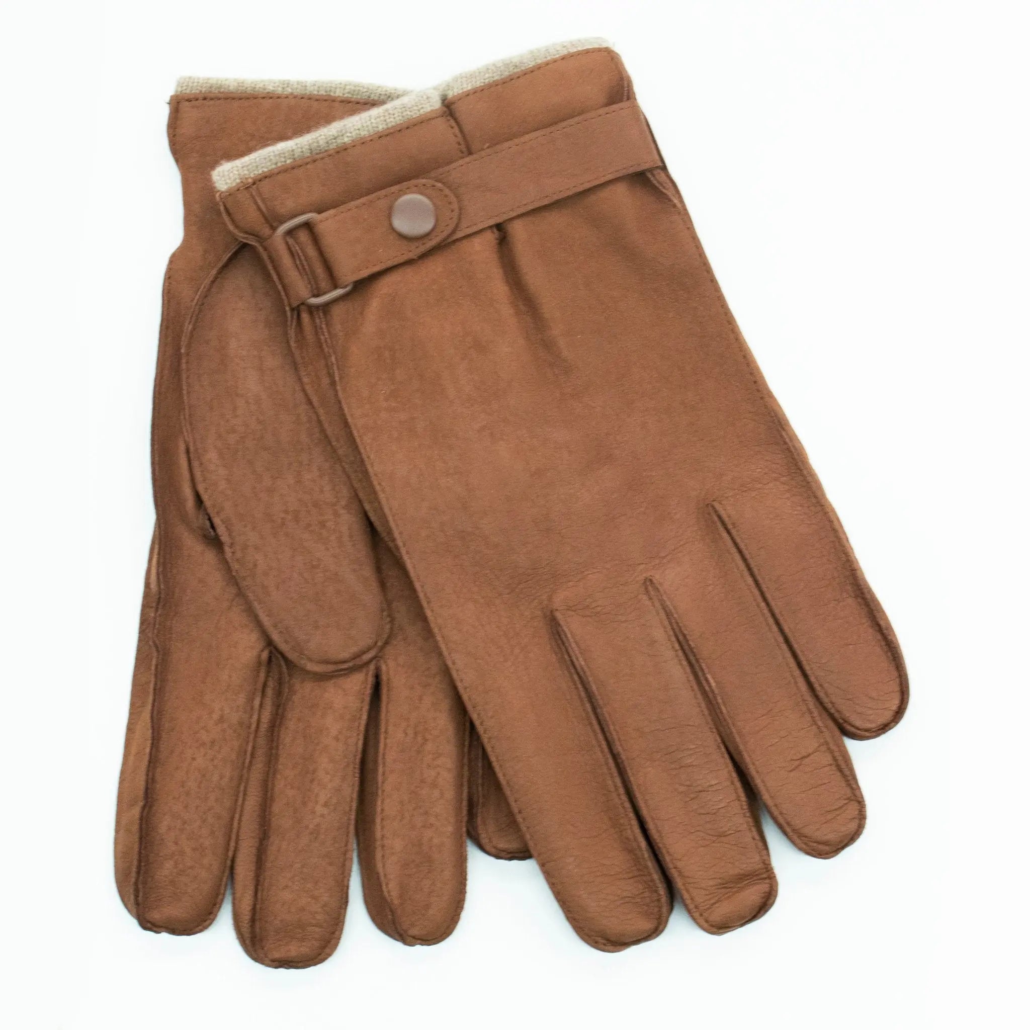 LEATHER GLOVES WITH BELT Portolano Men