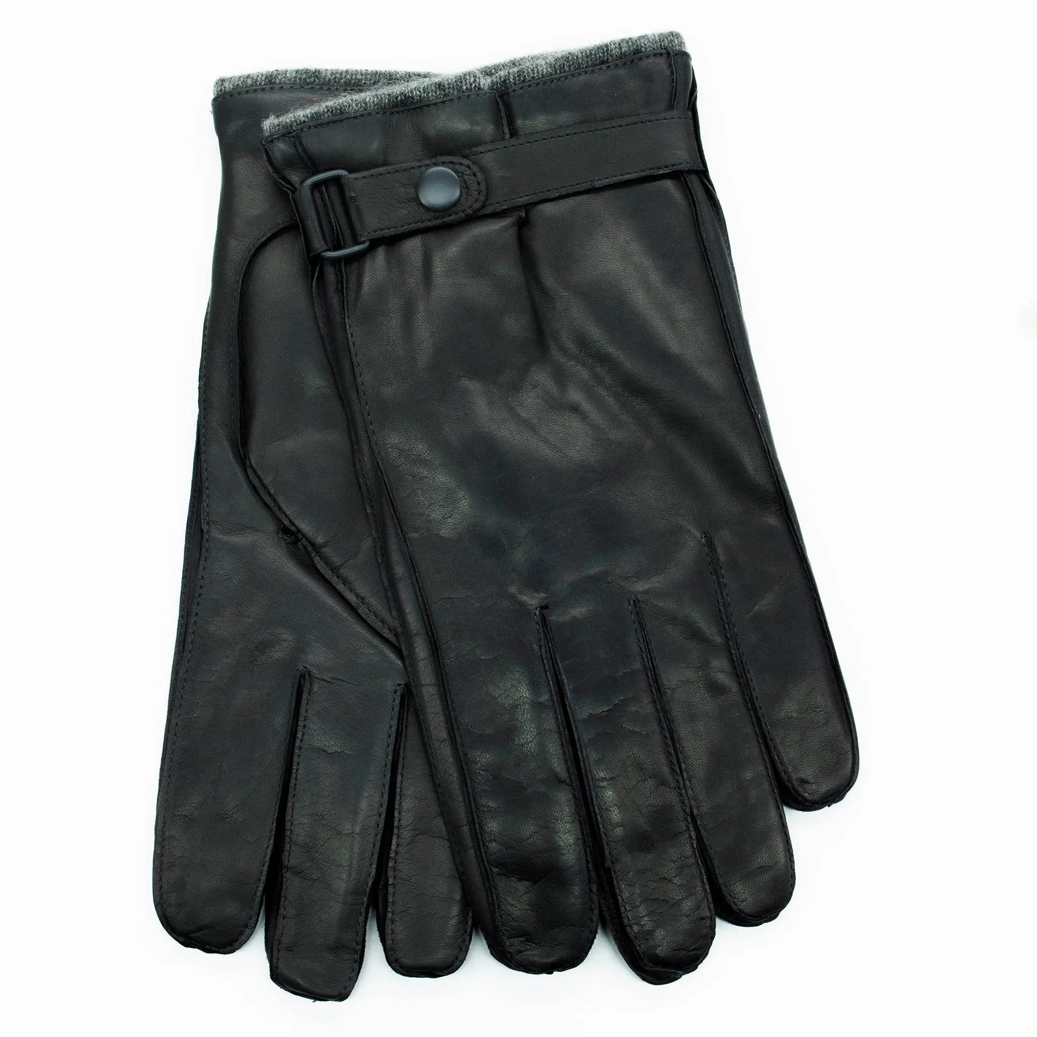 LEATHER GLOVES WITH BELT Portolano Men