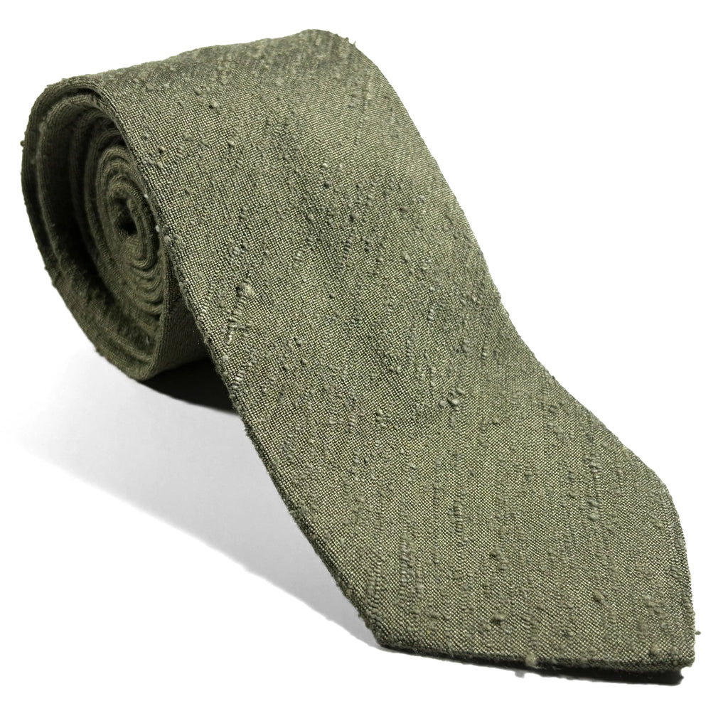 Sage Green Silk Shantung Tie Potomac Tie Company