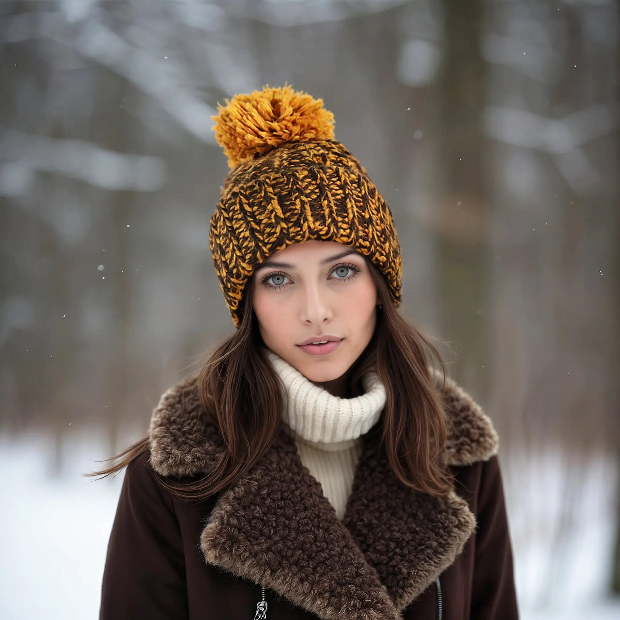 CHUNKY POM HAT PORTOLANO LADIES