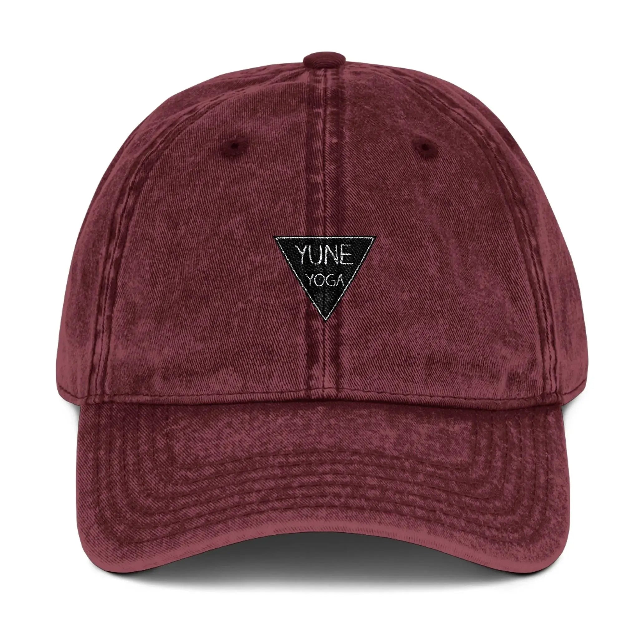 Embroidered Vintage Yoga Cap – 100% Organic Cotton Hat by Yune Yoga Yune Yoga