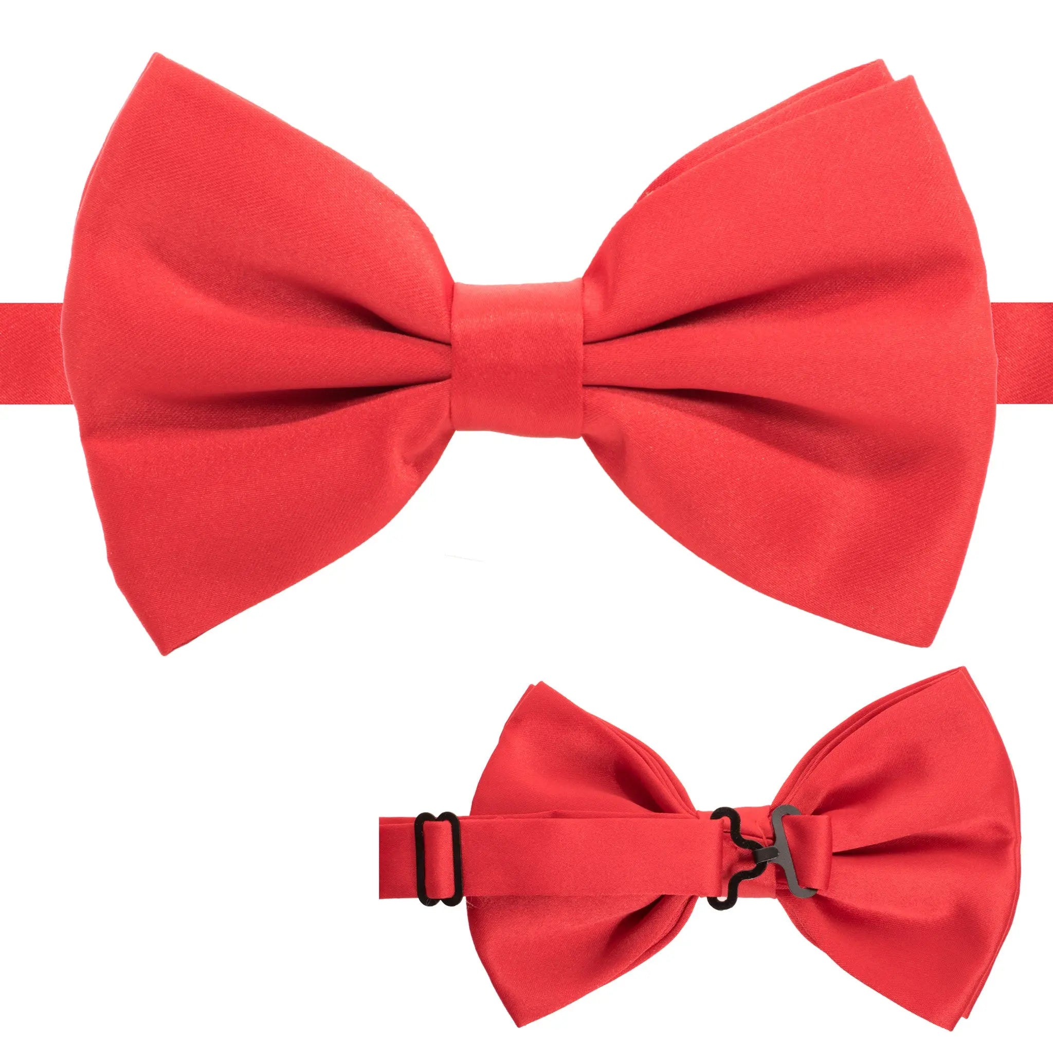 Axis Red Adjustable Satin Bowtie FERRECCI
