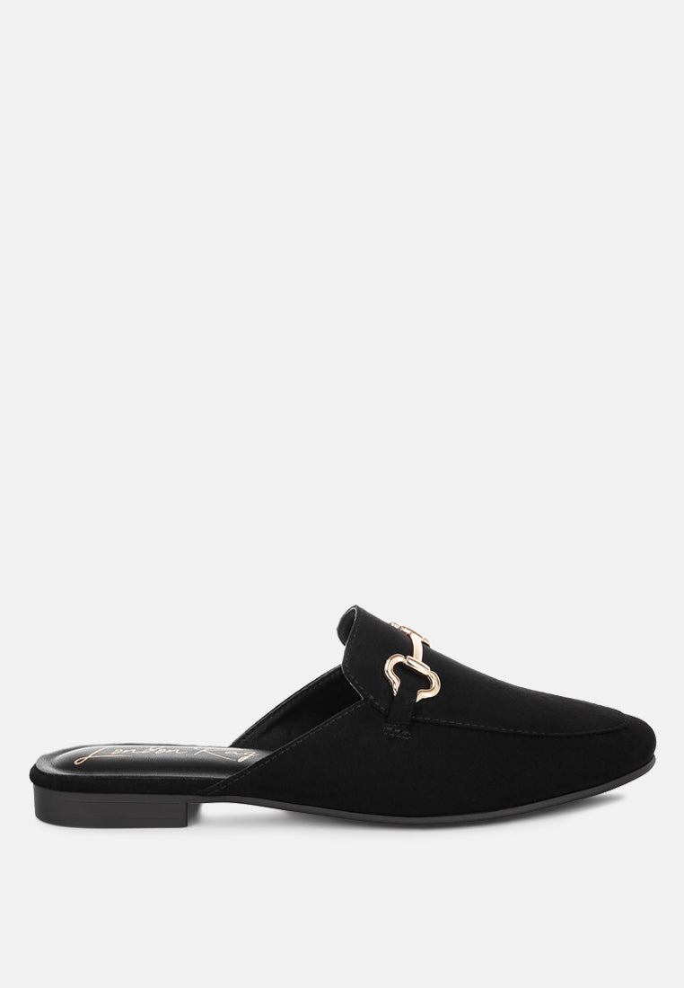 Alpine Horsebit Detail Mules