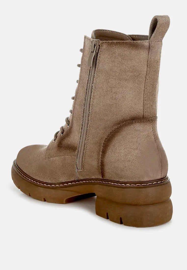 Azalea Lace Up High Ankle Boots London Rag
