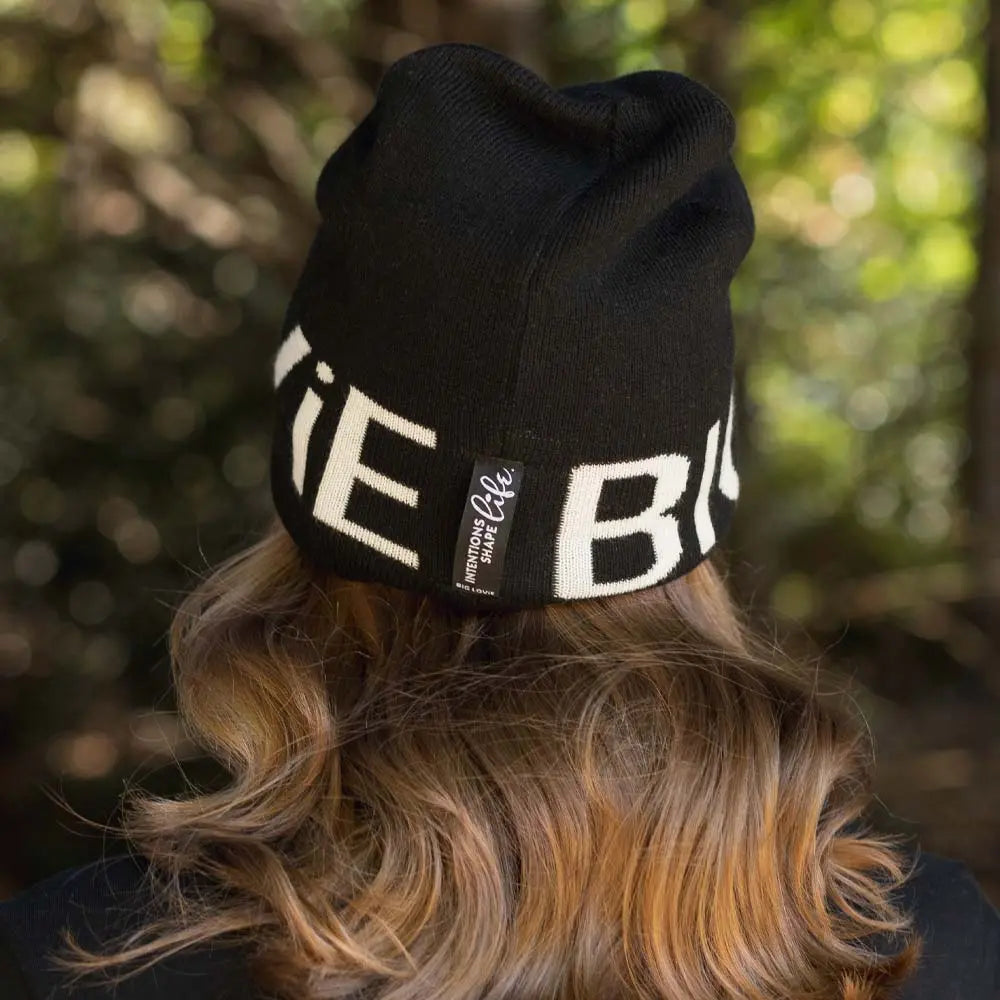 BIG LOViE JACQUARD INTENTIONS BEANIE | BLACK BIG LOViE