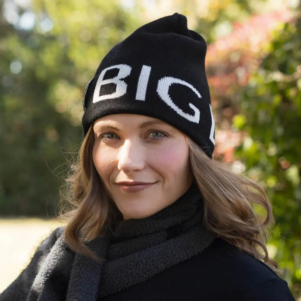 BIG LOViE JACQUARD INTENTIONS BEANIE | BLACK BIG LOViE