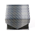 Men's Classic Grey-Blue Boxy Geometric Design 4-pc Necktie Box Set FHYINC