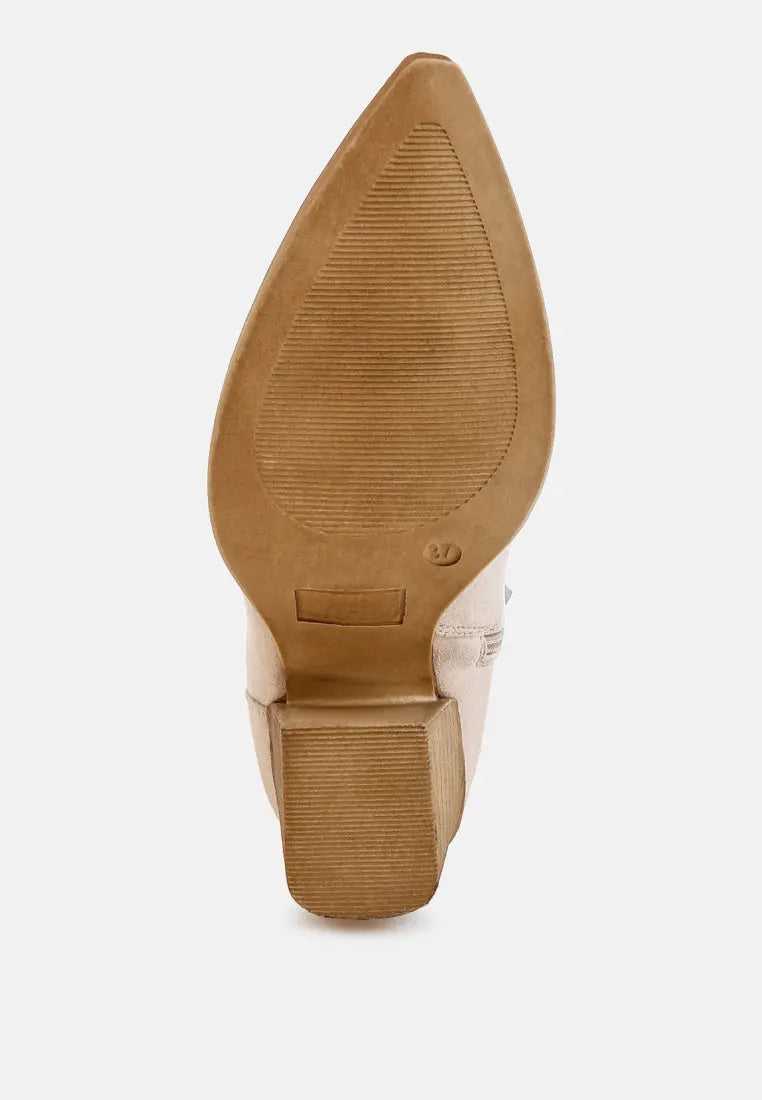 Bimmy Woven Pointy Western Boots London Rag