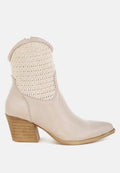 Bimmy Woven Pointy Western Boots London Rag
