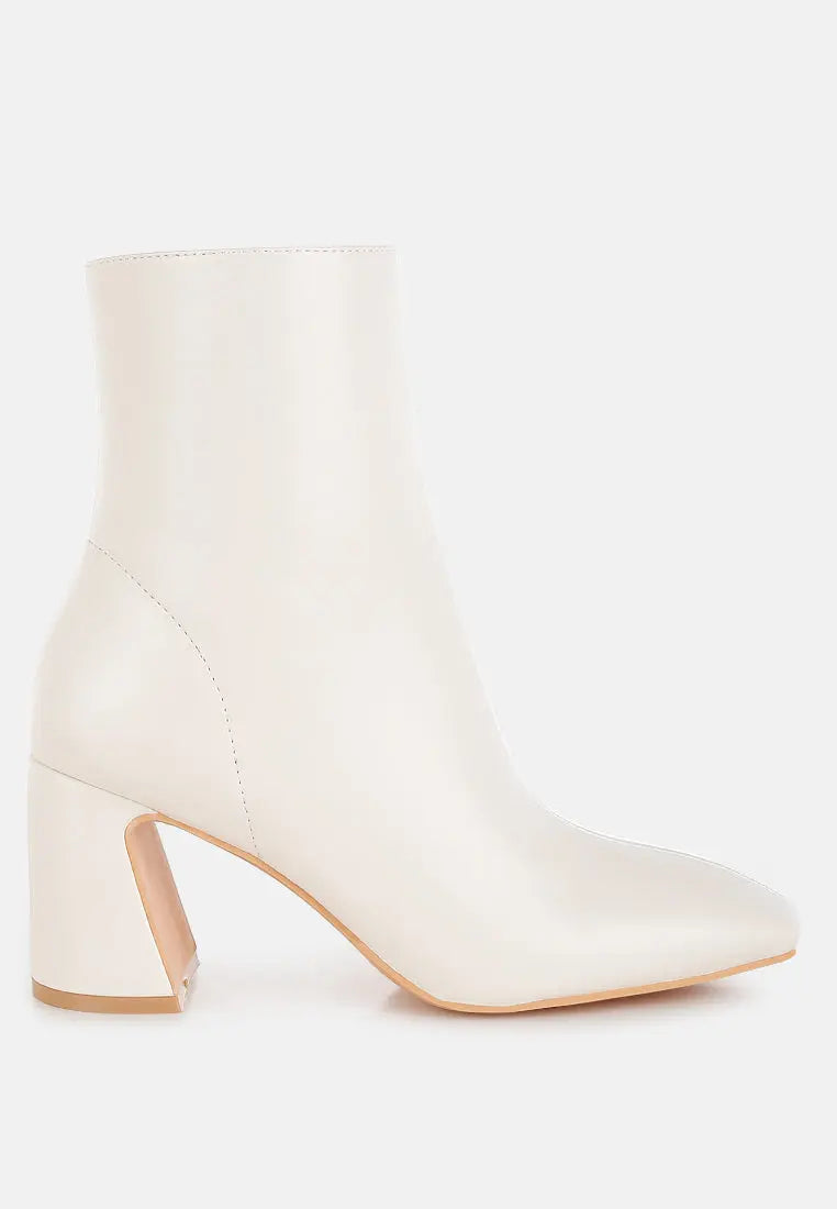 Bruna Square Toe Ankle Boots London Rag