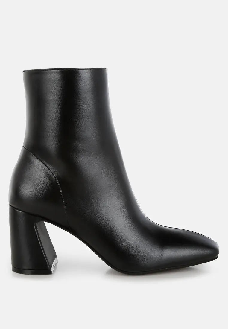 Bruna Square Toe Ankle Boots London Rag