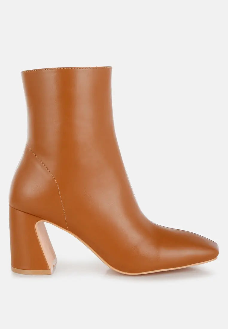 Bruna Square Toe Ankle Boots London Rag