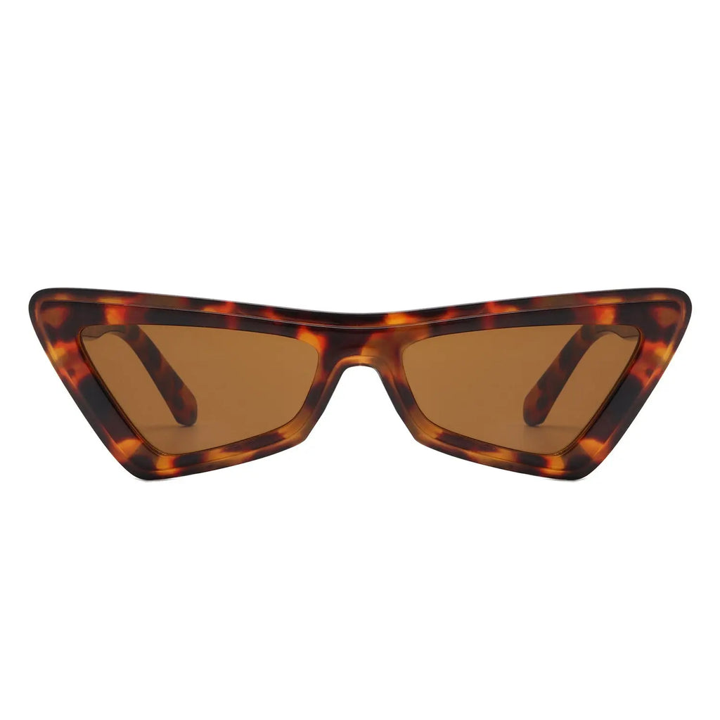 Sublar - Retro Triangle Fashion Colorful Cat Eye Women Sunglasses Cramilo Eyewear