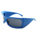 Skytalon - Retro Square Chunky Wrap Around Sunglasses Cramilo Eyewear
