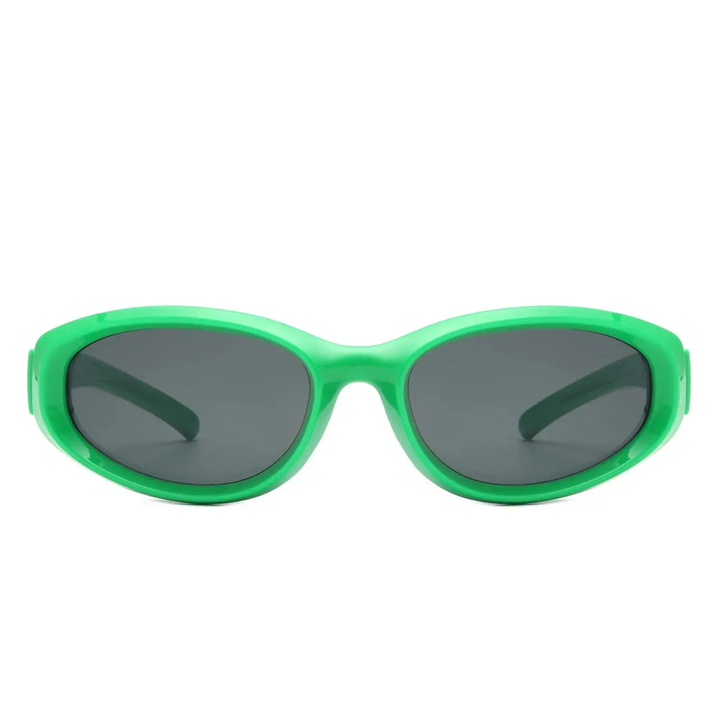Nudge - Rectangle Retro Chic Oval Fashion Sunglasses Cramilo Eyewear - Stylish & Trendy Eyewear
