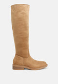 Chiru Round Toe Microfiber Calf Boots London Rag