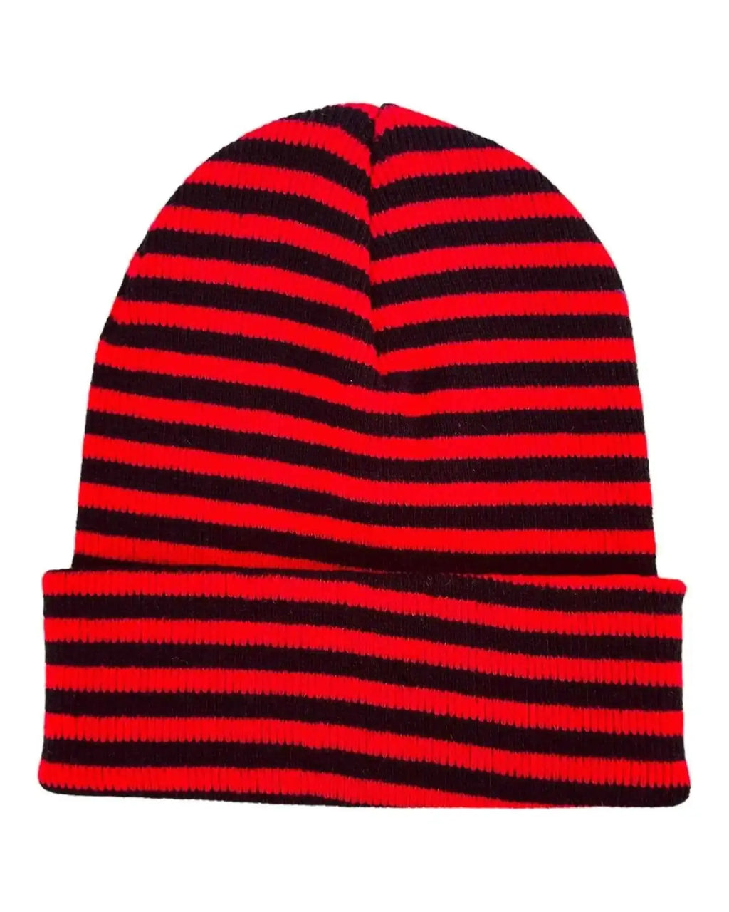 Classic RoRo Cuffed Beanie, Black and Red Haakwear