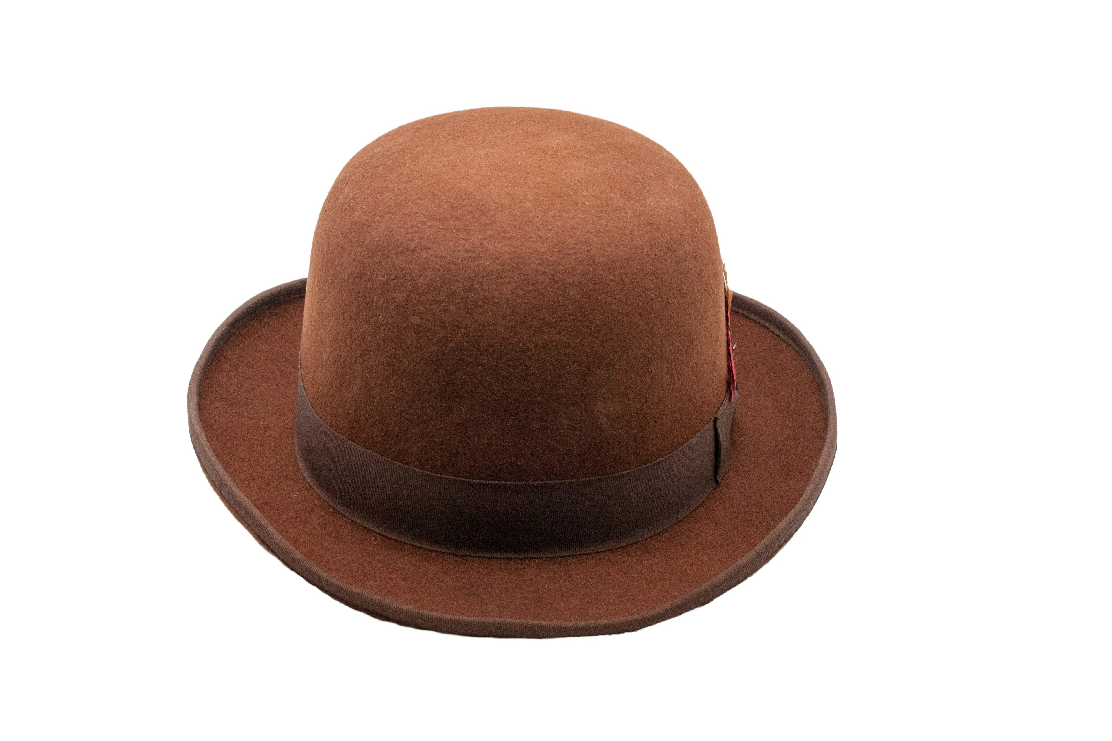 Premium Wool Derby Hat - Brown Ferrecci