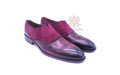 Lazy Man | Burgundy 2-Tone Loafers