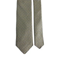 Beige & Lilac Geometric Silk Satin Tie Potomac Tie Company