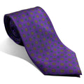 Purple Floral Silk Tie Potomac Tie Company
