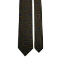 Forest Green Large Geometric Wool/Silk Tie Potomac Tie Company