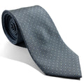Gray Italian Panama Weave Silk Tie Potomac Tie Company LLC