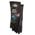 LEATHER GLOVES WITH PATCHES FALL IN GLOVE