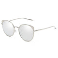 HERSHEY | Women's Flat Lens Metal Frame Cat Eye Sunglasses Cramilo Eyewear