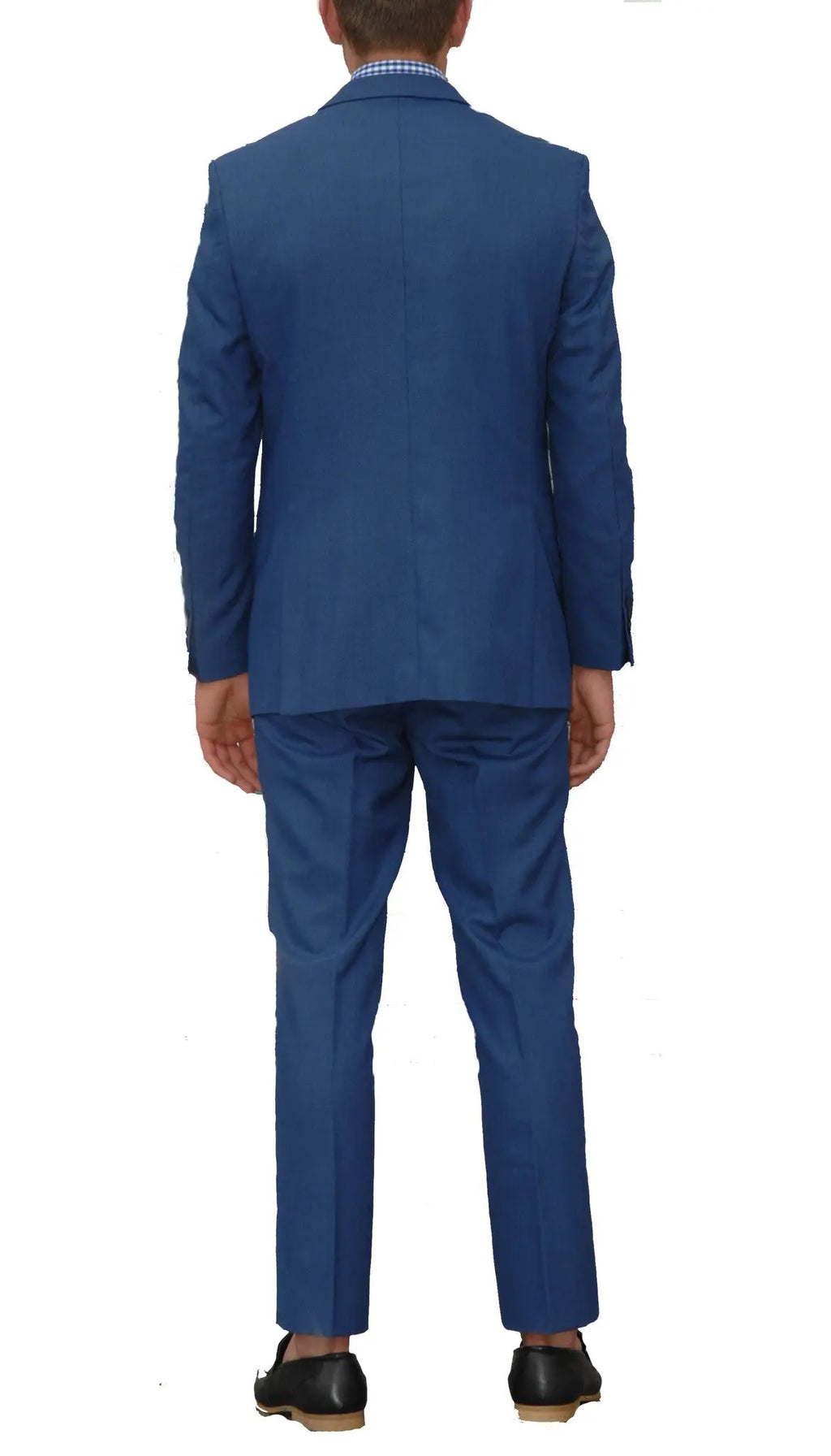 New Blue Slim Fit Suit - 3PC - JAX FERRECCI