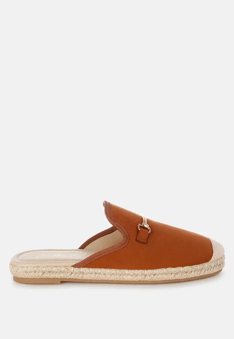 Nazaya Horsebit Detail Espadrilles Mules London Rag