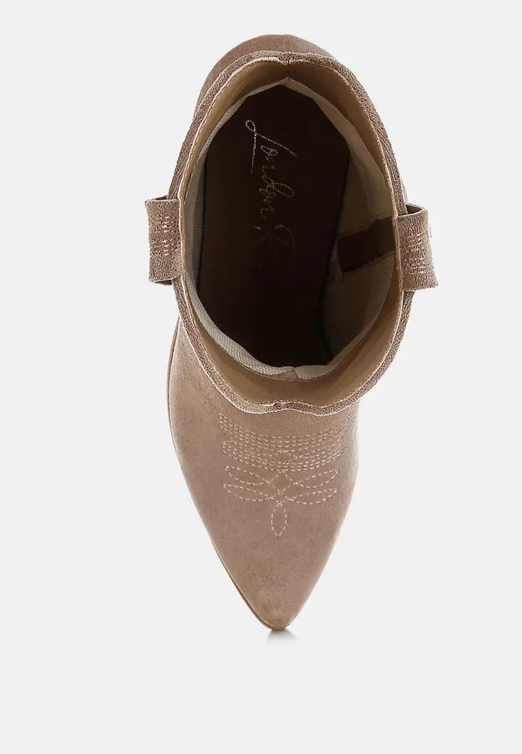 Nigel Cut Out Detail Cowboy Boots London Rag