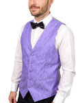 Ferrecci Mens PV200 - Purple with Black Back Adjustable Vest Set FHYINC