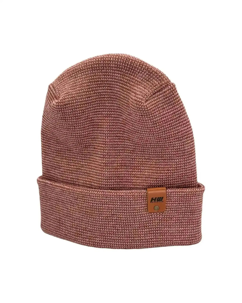 Patented H Stitch Fusion Cuffed Beanie, Burgundy and Pink Haakwear