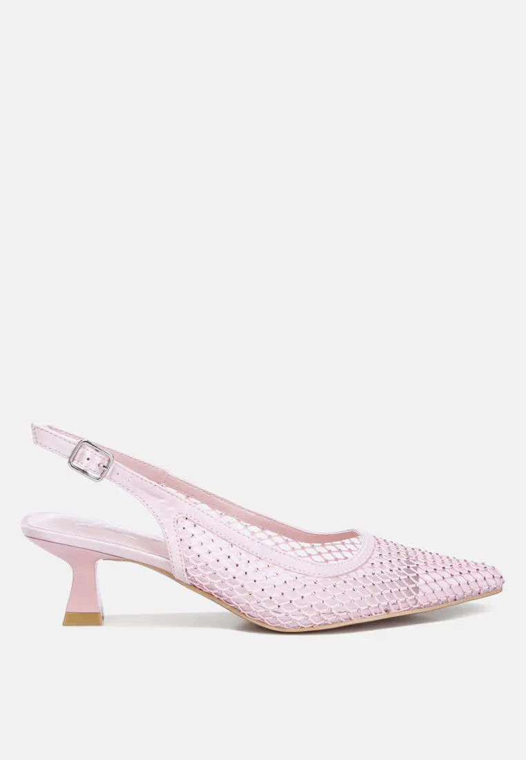 Siev Rhinestone Slingback Mules London Rag