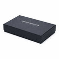 RB1084SA | Women's zippered wallet, made in Italy in smooth, matte genuine leather. Color: Black. Dimensions: 20 x 10 x 2.5 cm.