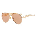 Fearless Gold Oversized Sunglasses