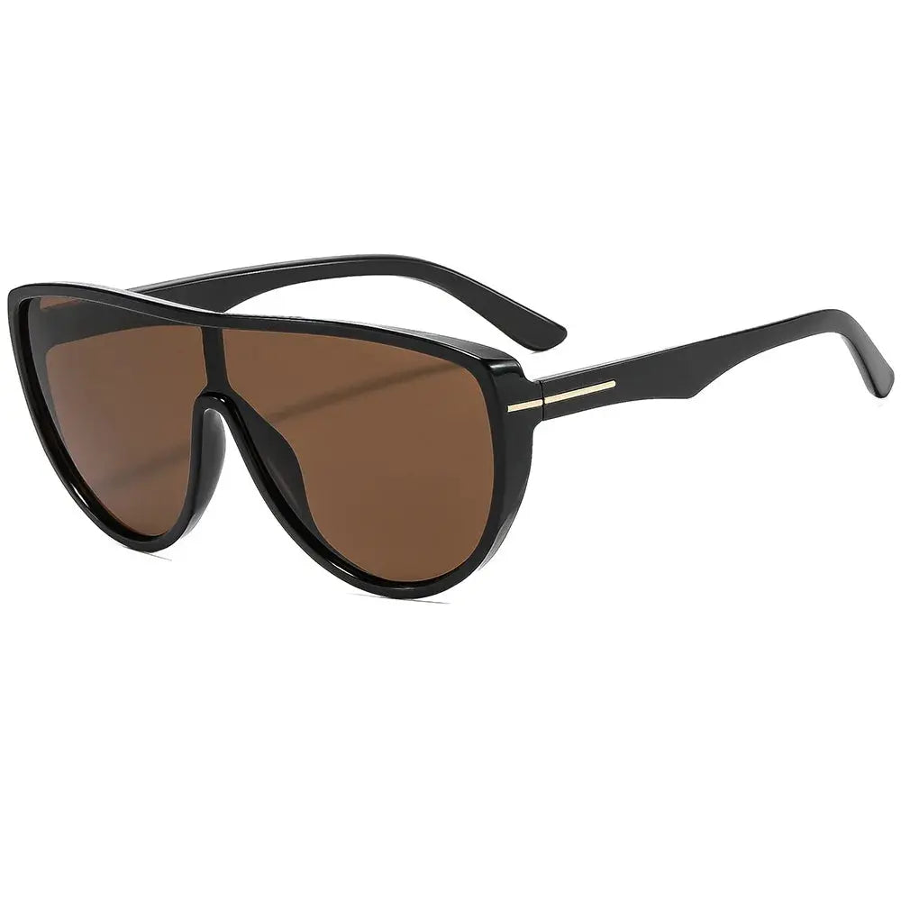 Fearless Gradient Oversized Sunglasses Boho Brown
