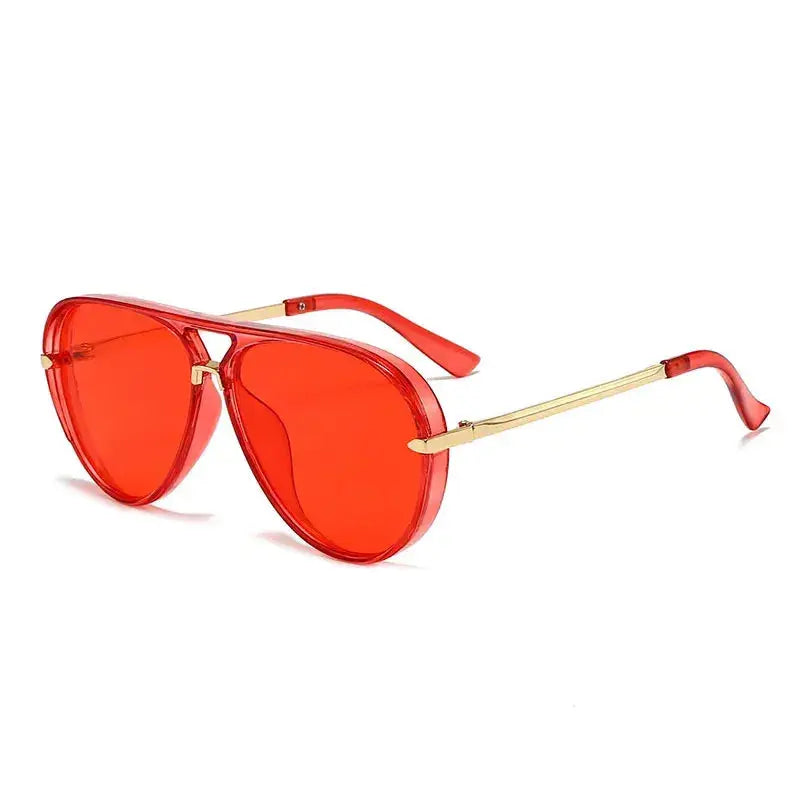 Wanderlust Orange Aviator Sunglasses Boho Brown