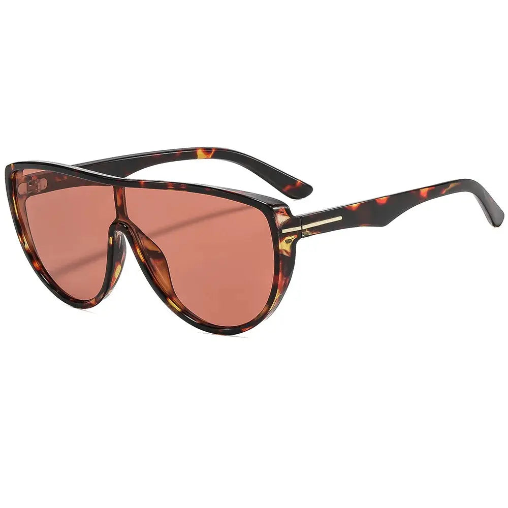 Fearless Gradient Oversized Sunglasses Boho Brown