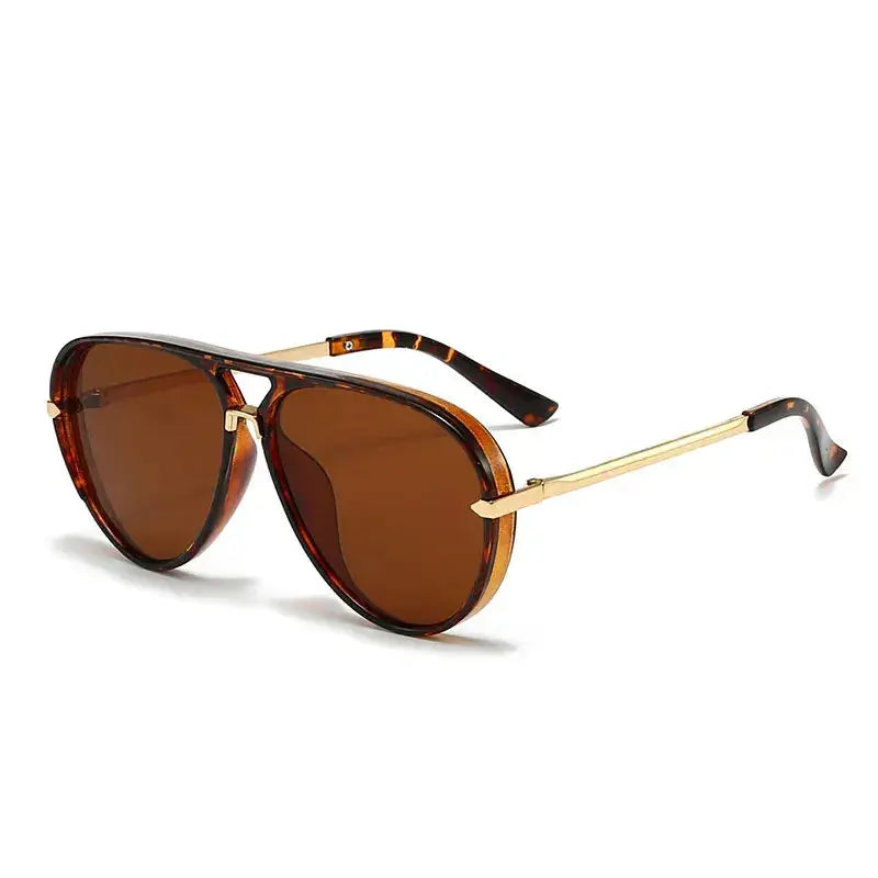 Wanderlust Orange Aviator Sunglasses Boho Brown