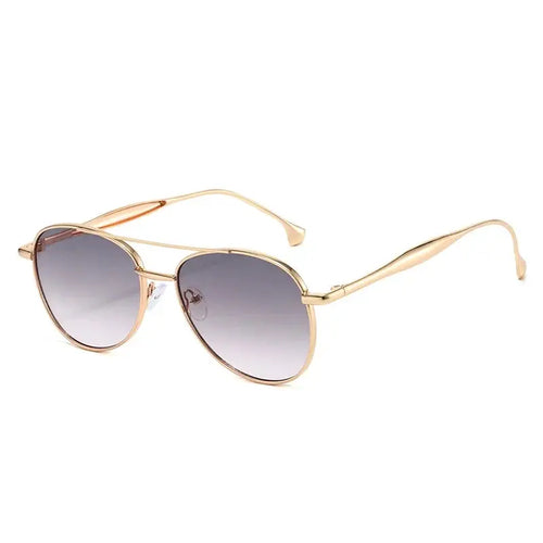 Adventurous Metal Pilot Sunglasses Boho Brown