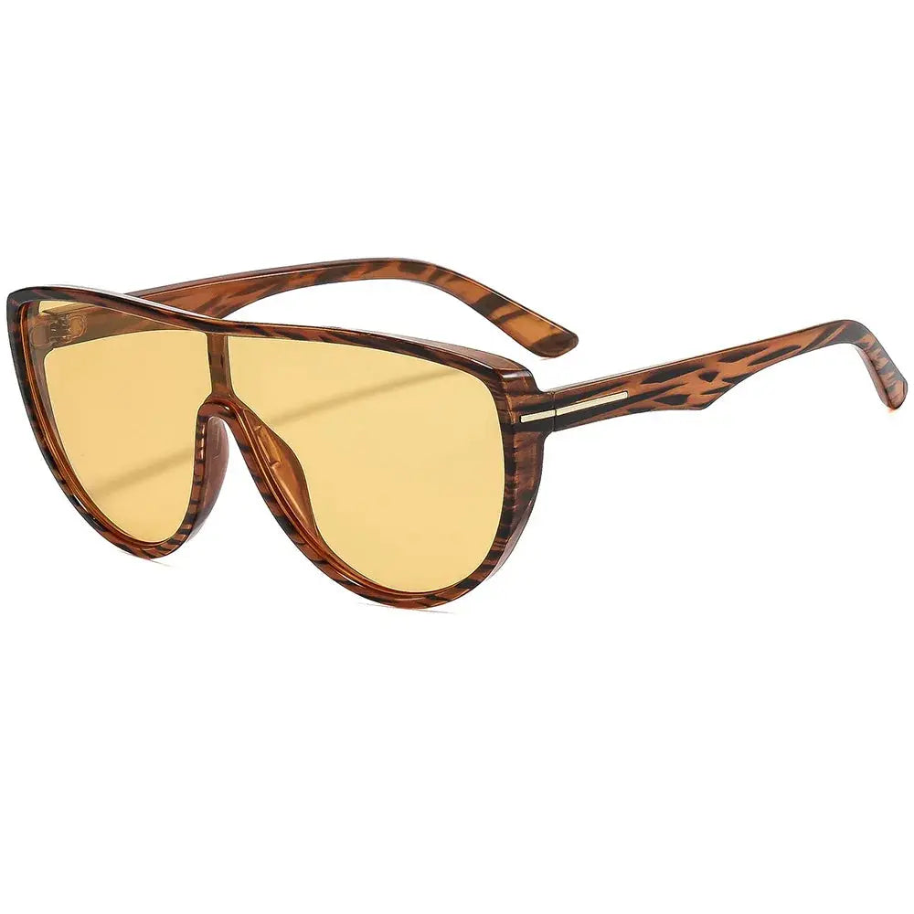 Fearless Gradient Oversized Sunglasses Boho Brown