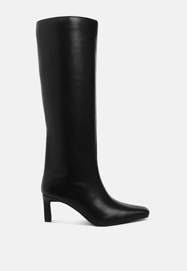 Syringa Kitten Heel Long Boots London Rag