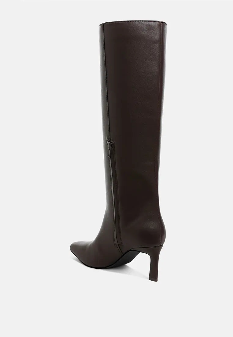 Syringa Kitten Heel Long Boots London Rag