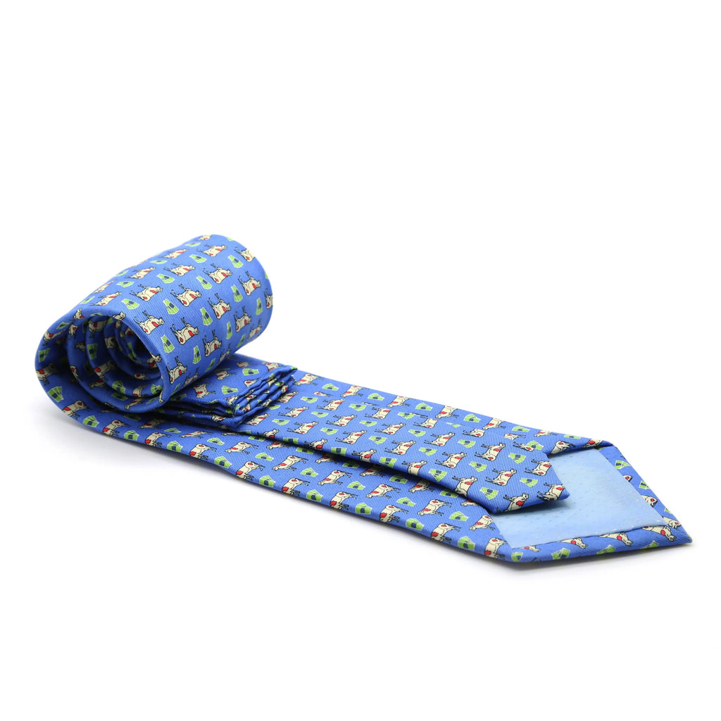 Cow Royal Necktie with Handkerchief Set FHYINC